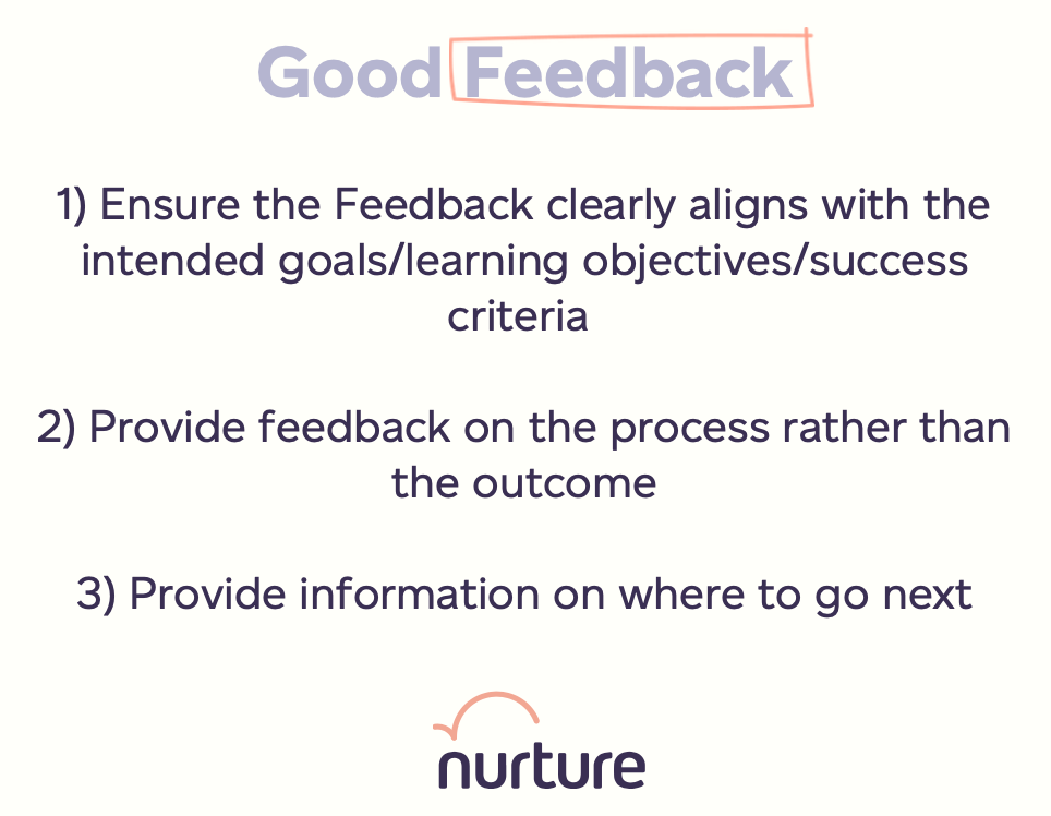 Nurture's Guide to Good Feedback