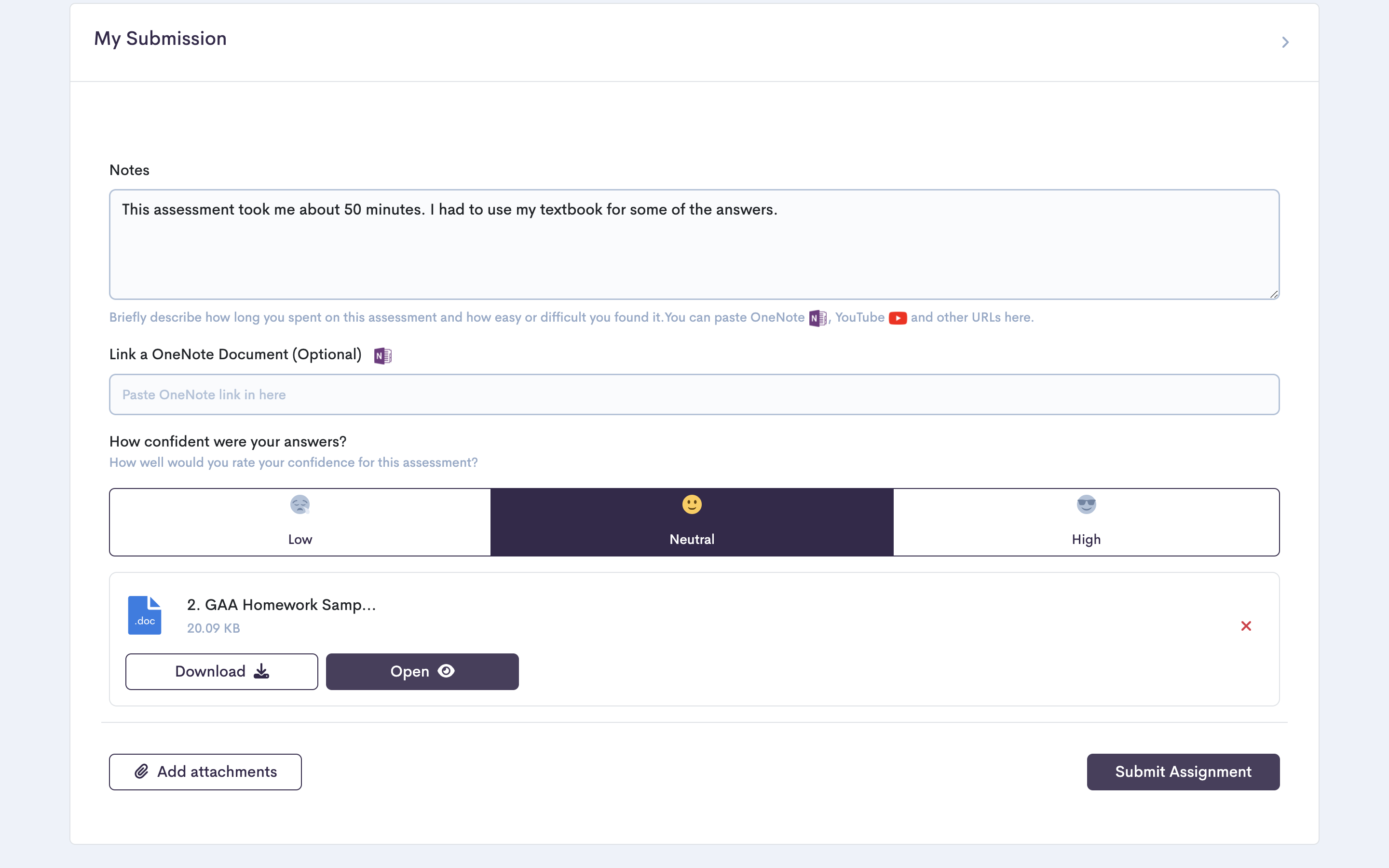 Nurture submission reflection